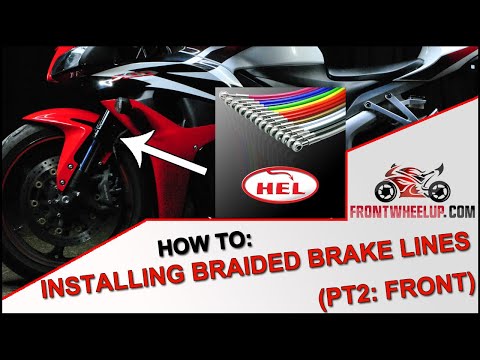 How to install full race braided brake lines - CBR600RR - Honda CBR 600 RR Overhaul Episode 5