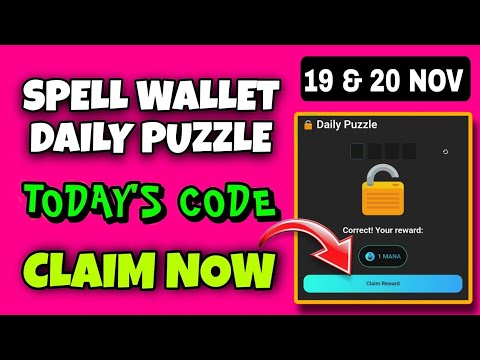 Spell Wallet Daily Puzzle Today 19 November | Spell Wallet Today Puzzle | Spell Wallet Secret Code