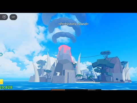 Volcano Island (Prehistoric Island) - Blox Frutis Dragon Update Day 6