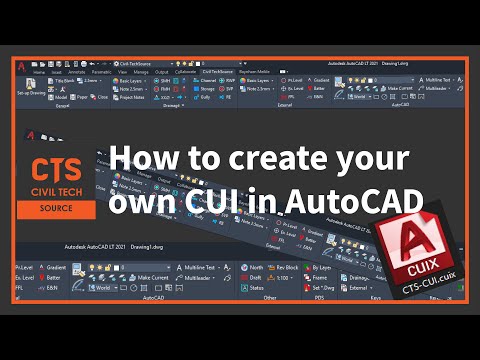 How to create your own CUI in AutoCAD