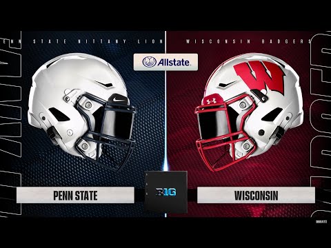 COLLEGE FOOTBALL PENN STATE NITTANY LIONS VS. WISCONSIN BADGERS FULL GAME!