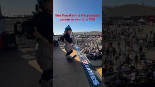 The youngest person to ever land a 900! 🛹 #xgames #EmaKawakami #skateboarding