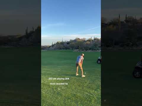 263 yard lip out for albatross on 18th hole at Scottsdale National - Other Course #golf #golfswing