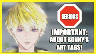 SONNY Addresses Something Important about HIS ART TAGS [Sonny Brisko | NIJISANJI EN]