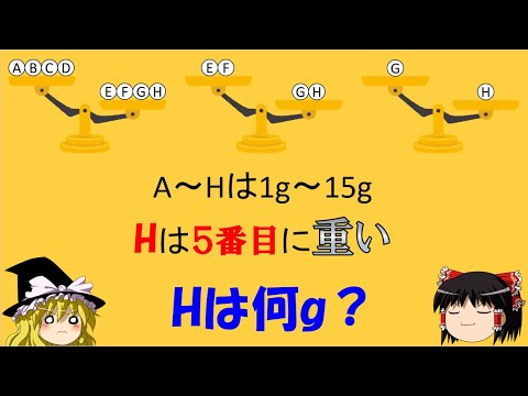 【難問・論理クイズ】「穴だらけの1番重いボールを取り出す操作」　これは難しい、だが面白い！【ゆっくり解説】