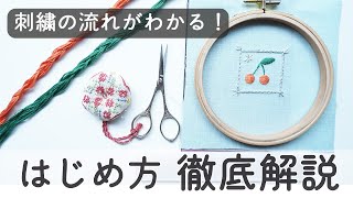 【刺繍】初めての方にもわかりやすい！はじめ方を流れで解説