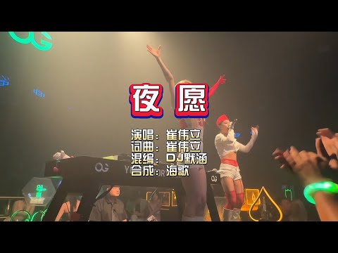 崔伟立《夜愿》DJ默涵 KTV 导唱字幕 （备有伴奏视频）