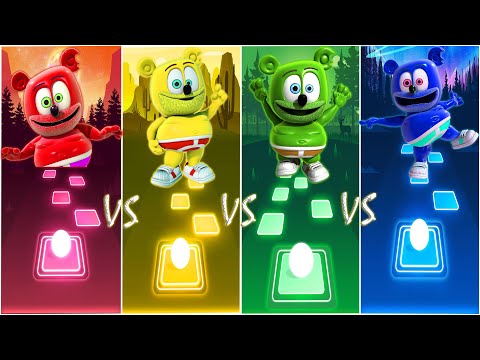 Gummy Bear With His New Colors - Gummy Bear Songs - Tiles Hop EDM Rush!