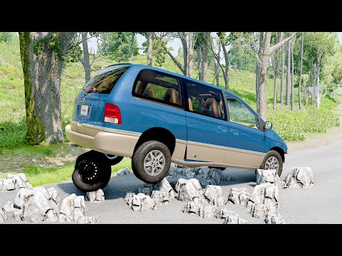 Mobil vs Rock #9 - BeamNG Drive