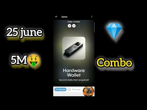 Gemz Daily combo Cards | Gemz Coin Daily Combo 25 June 2024