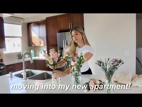 setting up my TWO BEDROOM apartment! (new couch, organizing, aesthetic set-up)