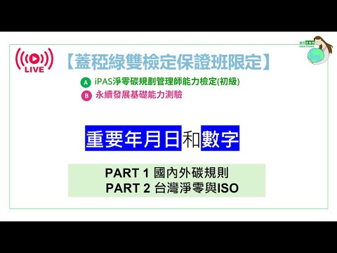 2024 永續發展基礎能力測驗 04 重要年月日和數字 II and III_請用1080P高清模式觀看