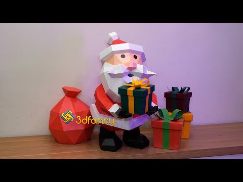 DIY SANTA CLAUS DECORATIONS! Amazing DIY crafts for Christmas! How to make Papercraft step by step