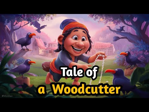 The Brave Woodcutter and the Thankful Crows: A Heartwarming Kids' Story.Bedtime tales.