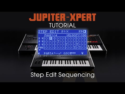 JUPITER-Xm Step Edit Sequencer Tutorial - Patterns, TR-REC, Poly and more