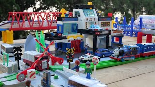 Plarail Shinkansen & Police Base ☆ Tomica Plarail Town with a large police station