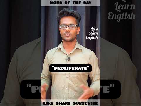 Proliferate #letslearnenglish #english #englishvocabulary @LetsLearnEnglishwithHarish