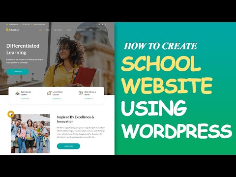 How to create a complete school management website with WordPress