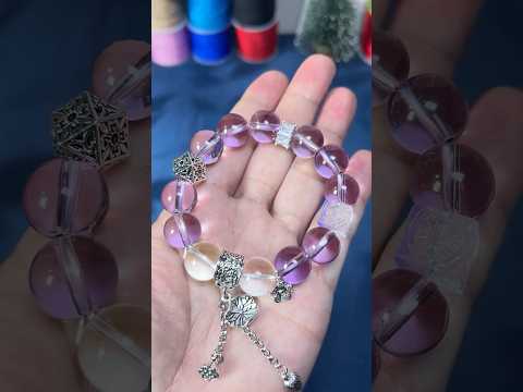 Zen adorn diy. Making a Purple Crystal Bracelet. #diy #crystal  #bracelet #Jewelry