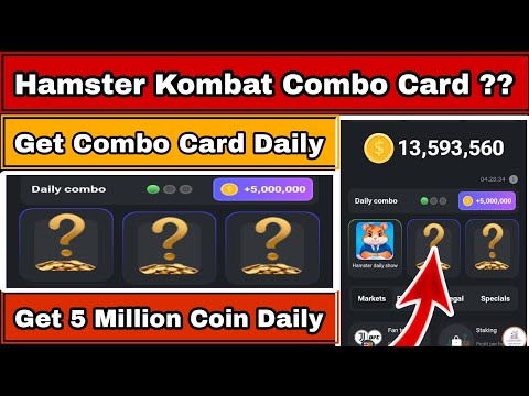 Hamster Kombat Combo Card | How To Use Combo Card |