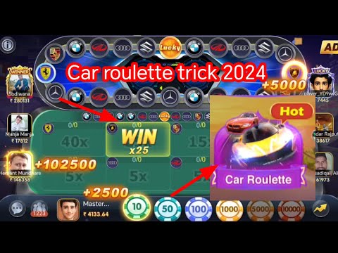 Car roulette trick today / car roulette kaise khele /car roulette trick/ new car roulette trick 2024