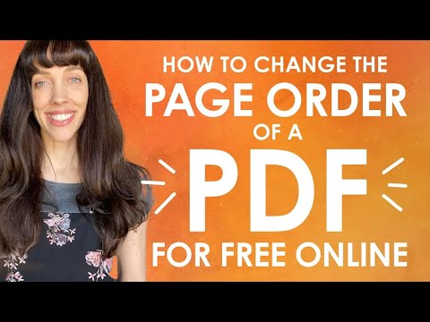 How to Change Order of Pages in a PDF for Free Online (without Adobe Acrobat Pro)