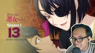 SCENARIO PERPISAHAN - Rekishi ni Nokoru Akujo ni Naru zo EPISODE 13 END REACTION INDONESIA