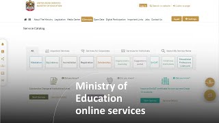 How to use Ministry of Education online services