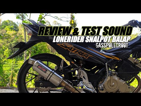 Knalpot LoneRider Snalpot Balap | Review & Test Sound Tipe RR Pahe #25