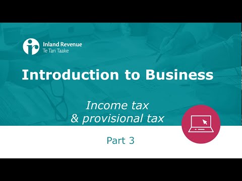 Introduction to Business Seminar part 3 (of 3) | Income tax & provisional tax