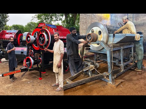 Unique Method To Make Wheat Thresher Short Time In Local Workshop||Making process Wheat thresher||