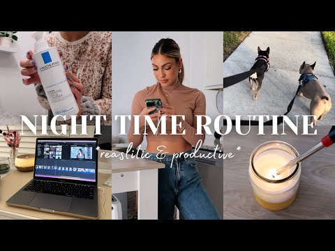 NIGHT TIME ROUTINE | AS A HAIRSTYLIST / CONTENT CREATOR | REALISTIC & PRODUCTIVE 2023