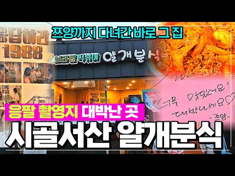 응답하라 1988 브라질떡볶이 촬영한 서산 해미읍성 얄개분식 리뷰