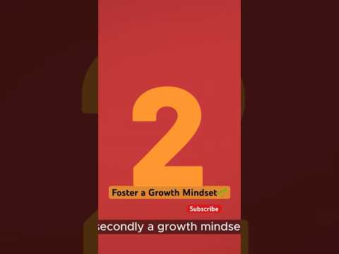 Foster a Growth Mindset 🌱 #growthmindset #personaldevelopment #personalgrowth #shorts