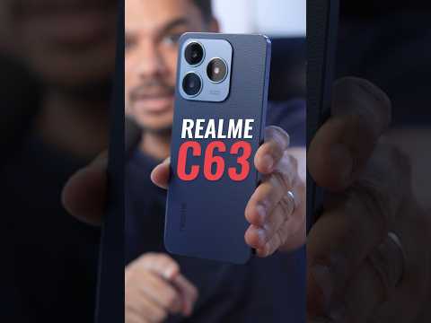 Realme C63 | Leather back, 45W Charging⚡️#realme #realmec63 #smartphone #unboxing #tech #shorts