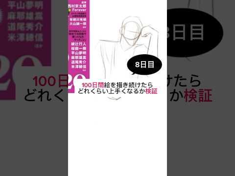 【8日目】100日間絵を描き続けたら上手くなる？【上達記録】【イラスト】