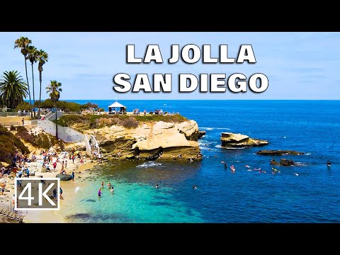 [4K] La Jolla in San Diego, California USA  -  Walking Tour