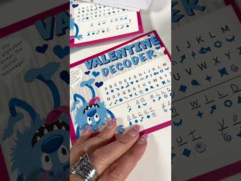 Can you decode the Valentine’s Card?! #asmr #valentines #cards #decode