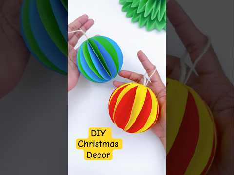 Christmas Ball Ornaments #shorts #art #craft #handmade #christmas #decoration