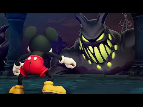 Epic Mickey Rebrushed - 100% Walkthrough - Part 9: Dark Beauty's Castle Towers (Paint Path)