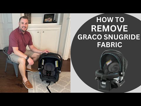 How to REMOVE Graco SnugRide 35 Lite LX Fabric | Tips for removal