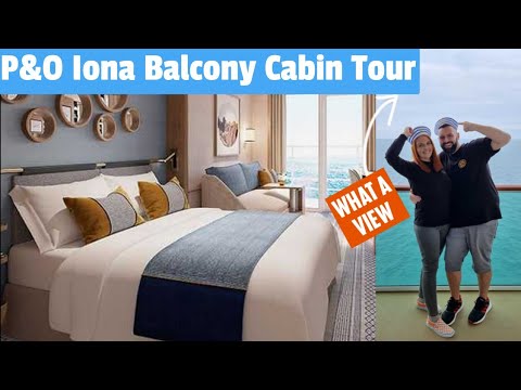 P&O Iona Balcony Cabin Room Tour Deck 14 - Spacious, Modern, But A Very Hairy Carpet! Detailed Tour