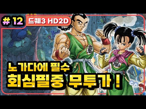 [Multi] [12화] 드래곤퀘스트3 HD2D(DRAGON QUEST 3 HD2D) 레벨노가다에 필수! 회심필중 무투가 만들기 (가시밭길 난이도)