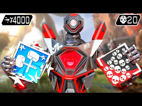 PATHFINDER 20 KILLS & 4000 DAMAGE GAME (Apex Legends Gameplay)