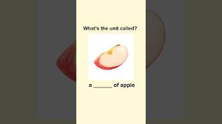 Can you name the units for these everyday items? #englishgrammar #englishbeginners #learnenglish