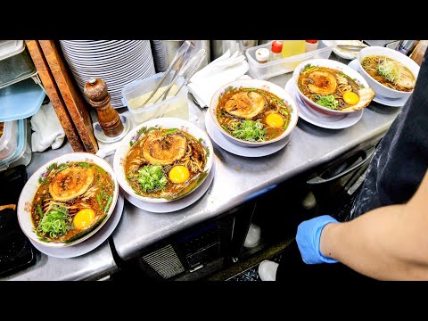 Preparations started at 7AM → The Super Couple Sells 260 Bowls a Day at this 15 Seats Ramen Shop!