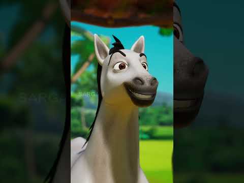 ഗ്രാമത്തലവൻ്റെ കുതിര | Part 3 | Kids Animation Malayalam | Gramathalavante Kuthira #shorts #horse