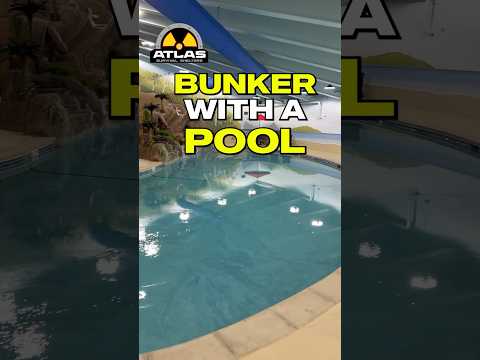 This BUNKER has an underground SWIMMING POOL!