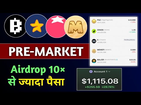 🔥Pre-Market Trading Full Guide | Token Listing se phle Buy Sell kaise kre | Bitget Gateio Pre-Market