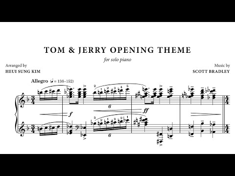 Tom & Jerry Opening Theme for solo piano (Original + Chuck Jones version)